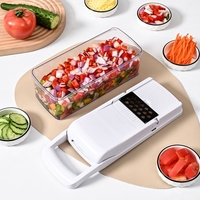 Mandoline manuelle 22 en 1 pour éplucher les fruits et légumes, coupe-oignons, coupe-légumes