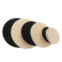 Tampons de polissage en laine multi-tailles, roue en laine compressée à boucles et crochets, tampons de polissage en feutre de laine pour outils rotatifs, polissage du verre et de la pierre