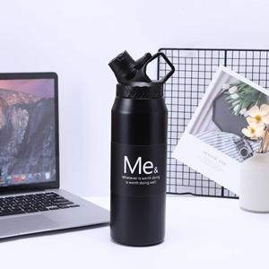 Gourde isotherme sportive 750 ml 950 ml en acier inoxydable 304 à double paroi avec couvercle à poignée - Product Image 3