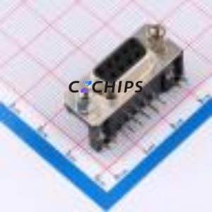 X0309FT7B2 D-Sub/VGA Connector Bent Lead Through Hole Connector Standard D-Sub Female 9P Right Angle Insert - Product Image 1