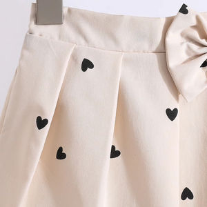 Abbigliamento per bambini modello cuore ragazza senza maniche gonna plissettata elegante fashiondue pezzi Set fabbrica all'ingrosso - Product Image 5