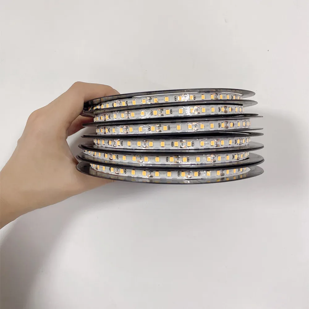 S şekli LED şerit ışık SMD 2835 120LEDs 12V 2.5cm kesim bükülebilir 10m/rulo esnek LED şerit DIY reklam mektup Neon burcu