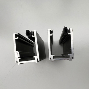 Profilés en aluminium diviseur de bureau de bâtiment cloison en verre avec cadre de porte pour salon/exposition/salle de bain