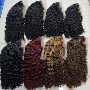 Promoción Letsfly: Pelucas sin pegamento de 26$ con encaje transparente, onda de agua, 10, 12, 14, 16 pulgadas, pelucas frontales de encaje 13x4, 100% cabello humano al por mayor - Product Image 1
