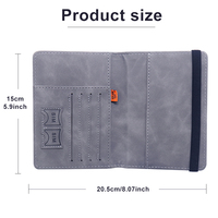 Personnalisation Portefeuille Homme Cuir PU Porte-Passeport Anti-RFID Étui Housse Fabrique