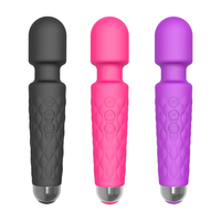 Bâton de masturbation féminin, 20 fréquences, vagin féminin, vibrateur puissant, bâton de Massage femme Av baguette vibrateur bâton