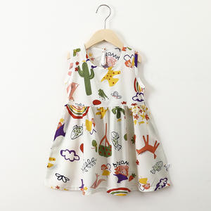 <span class=keywords><strong>Robe</strong></span> d'été sans manches imprimée pour filles 2026 - Fraîche, jolie et confortable - Product Image 4