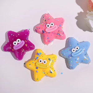 Cute Sausage Mouth Starfish Squeeze <b>Toy</b> - Plastic Fidget for Office Stress Relief, Funny <b>Desk</b> Decor & Party Favors - Product Image 5
