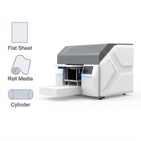 Impresora UV de Cama Plana con Tinta UV, Grosor de Impresión de 0-90 mm, Impresora UV Pequeña de 500 W con Barniz Blanco para Madera, Plásticos, Metal y Cuero