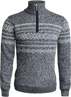 Pull en cachemire personnalisé à col zippé 1/4, pull de golf à col quart zippé, pull tricoté avec logo frontal pour homme, idéal pour l'hiver et Noël