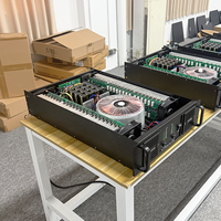 Amplificateur stéréo actif en métal de classe H 3U 2000W de qualité professionnelle avec transformateur en cuivre pur 8 ohms
