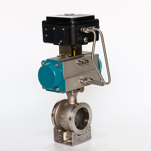 Trung Quốc Nhà Máy Sản Xuất V Van Điều Khiển Bóng <span class=keywords><strong>DN65</strong></span> Khí Nén V Loại Van Bi - Product Image 4