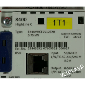 อินเวอร์เตอร์ Lenze E84AVHCE7512SX0 รุ่น 8400 HighLine มือสอง - Product Image 3