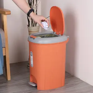 Bán Trực Tiếp Từ Nhà Máy Thùng Đựng Bàn Đạp Chân 6L/8L Thùng Rác Nhựa Ép Tay Có Thùng Trong - Product Image 1