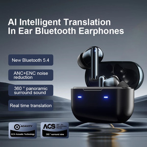 Traducteur IA X16 pour 150 langues, traduction instantanée ENC sans fil intra-auriculaire pour réunions d'affaires, vente en gros usine, OEM ODM - Product Image 5