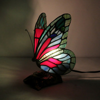 Lampe de table papillon Seeky Style, petite veilleuse pour chambre à coucher