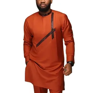 New African ethnic style simple casual men's suit