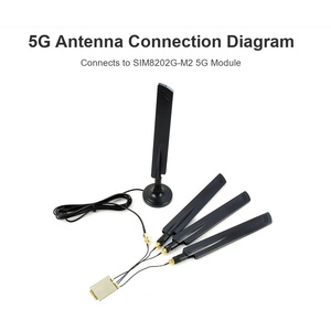 เสาอากาศ 5G ไฮเกนแบบรอบทิศทาง SMA พร้อมขั้วต่อ IPEX-4 สำหรับบอร์ดพัฒนา 5G 4G 3G GNSS IoT ไมโครคอนโทรลเลอร์ - Product Image 5