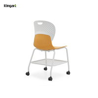 Chaise de réception moderne en plastique pour salles d'attente, événements hôteliers, conférences, formations et lieux scolaires