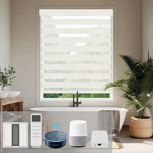 SAMADHI Smart Motorized Automat <b>Window</b> <b>Shades</b> Blackout Curtain Fabric Roller Blind zebra Blinds for <b>Window</b> - Product Image 1