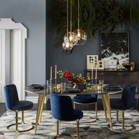 Lustre moderne en verre à boules, dégradé bronze or argent, luminaire suspendu pour salle à manger