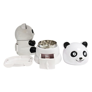 New Arrival Zinc Alloy <b>Grinder</b> Panda Design Big Size <b>Herb</b> <b>Grinder</b> - Product Image 3