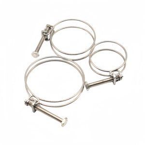 <span class=keywords><strong>Abrazadera</strong></span> de <span class=keywords><strong>Tubo</strong></span> Redonda Ajustable de <span class=keywords><strong>Doble</strong></span> Alambre Metálico de 16 mm <span class=keywords><strong>para</strong></span> Sellado de Tuberías - Product Image 5