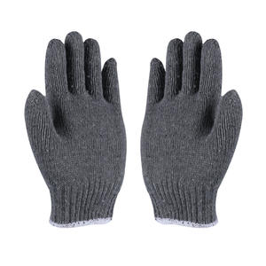 Guantes De Punto De Algodón Negro - Product Image 3