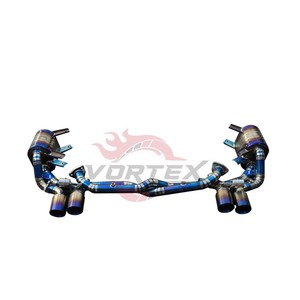 Sistema de Escape Vortex Valvetronic para Porsche 911 Carrera 997.1 997.2 2005-2012, Silenciador Catback de Titanio Ti, Catalizador, Tubo de Escape, Azul - Product Image 5