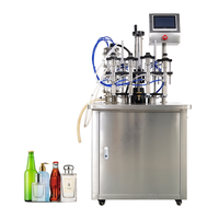 Machine de remplissage de liquides à 6 buses pour ligne de production de flacons de parfum à haut volume, fournie par l'usine