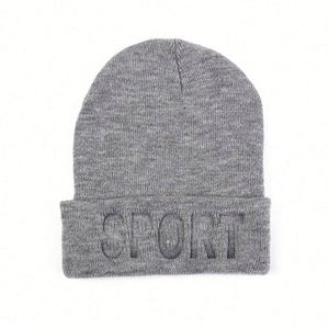 2024 New Winter Trendy Women Men Warm <b>Hat</b> Knitted Beanie <b>Hat</b> With Embossed Sports Logo - Product Image 4