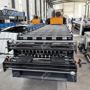 Galvanized Metal 820 <b>Tile</b> 820 Corrugated Roof <b>Sheet</b> Double Layer Machine Engine Gear Bearing Motor PLC Control 380V for Bolivia - Product Image 5