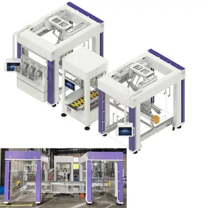 Auto Pastries Pet Food Box Opening Filling Packing Capping Material Package Box Conveying Machine Line