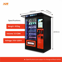 Distributeur automatique extérieur XY, entièrement étanche, design en acier inoxydable, compatible SDK, gestion basée sur le cloud, garantie 1 an