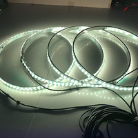 Kit Lampu LED Ring Roda 17 Inci dengan RGB untuk Kontrol, Tahan Air IP68, 12-24V DC, Penerangan LED Ganda