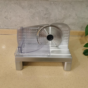 Rebanadora Eléctrica Transparente para Carne con <span class=keywords><strong>Carcasa</strong></span> Plateada, Grosor Ajustable de 0-20mm, Cortadora de Alimentos Doméstica para Pan, Carne y Queso - Product Image 4