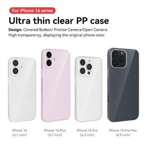 NOUVEAU pour <span class=keywords><strong>iPhone</strong></span> 16 Case Slim Clear 0.6MM Ultra Thin Hand Feel Phone Case Transparent Cover pour <span class=keywords><strong>iPhone</strong></span> 16 Pro Max Clear Case - Product Image 4