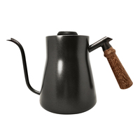 Thermomètre Barista en acier inoxydable, steetop, respirant à main, théière à café, col de cygne, bouilloire à goutte