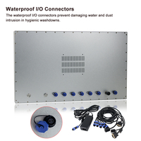 Panel PC Industrial Resistente al Agua IP69K de 21.5 Pulgadas N97 DDR5, Económico, Sin Ventilador, Computadora Táctil Integrada