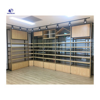 Étagères d'exposition en bois du fabricant, étagère en bois Daiso / Miniso / Nome, étagère de magasin pour supermarché