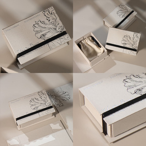 Customized Luxury Rectangle Gift <b>Box</b> <b>Book</b> Design for Necklace Jewelry Packaging Customized Luxury Jewelry Packaging Paper Gift - Product Image 2