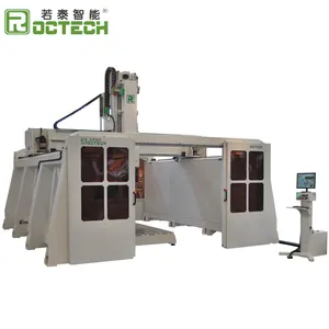 Harga mesin CNC RCF2560 Boat/car Molding 5 Axis Router yaskawai Servo Osai System 15000mm/3000 25000mm/menit