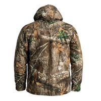 Veste de chasse imperméable professionnelle, doublure orange camouflage, personnalisation, parka pour homme, 100% polyester