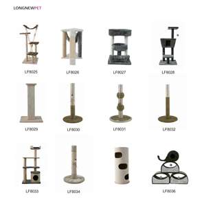 Torre per Gatti da Interno con Tiragraffi Beige, Albero per Arrampicata Felina in Vendita - Product Image 2