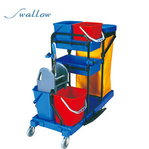 Multi-funcional <span class=keywords><strong>de</strong></span> la carretilla Carro <span class=keywords><strong>de</strong></span> conserje Carro con cubierta y bolsas - Product Image 3