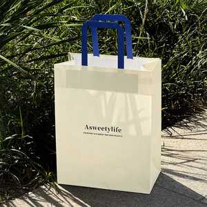 Sacs en papier kraft écologiques recyclables personnalisés avec poignées, style classique, pour l'emballage alimentaire et de gâteaux en supermarché, pour les promotions - Product Image 4