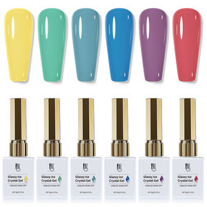 R S ongles en gros 9g cristal Gel 6 couleurs <span class=keywords><strong>vernis</strong></span> <span class=keywords><strong>Semi</strong></span> <span class=keywords><strong>Permanent</strong></span> tremper Gel <span class=keywords><strong>vernis</strong></span> à ongles haute qualité longue durée MSDS <span class=keywords><strong>Uv</strong></span> Gel - Product Image 1