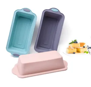 Anello in acciaio Silicone quadrato stampo per torta antiaderente rettangolare Toast piastra stampo per pane utensili da forno