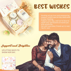 Get Well Soon Box of Hugs Gift Set Rose Handmade Candle Tumbler Self Care Items Succulent Fuzzy Socks Bath Bombs Fast Recovery - Product Image 6