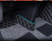 Tapis de sol 9D Diamond PVC antidérapant et imperméable pour camion, de luxe pour Volvo FH pour DAF MAN Mercedes pour Renault